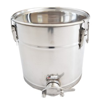 25 kg honey tank with gate and sealing lid - Swiss Biene